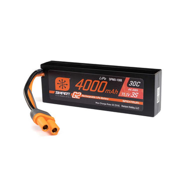 Spektrum SPMX-1088 11.1V 4000mAh 3S 30C Smart LiPo G2 Hard Case, IC5